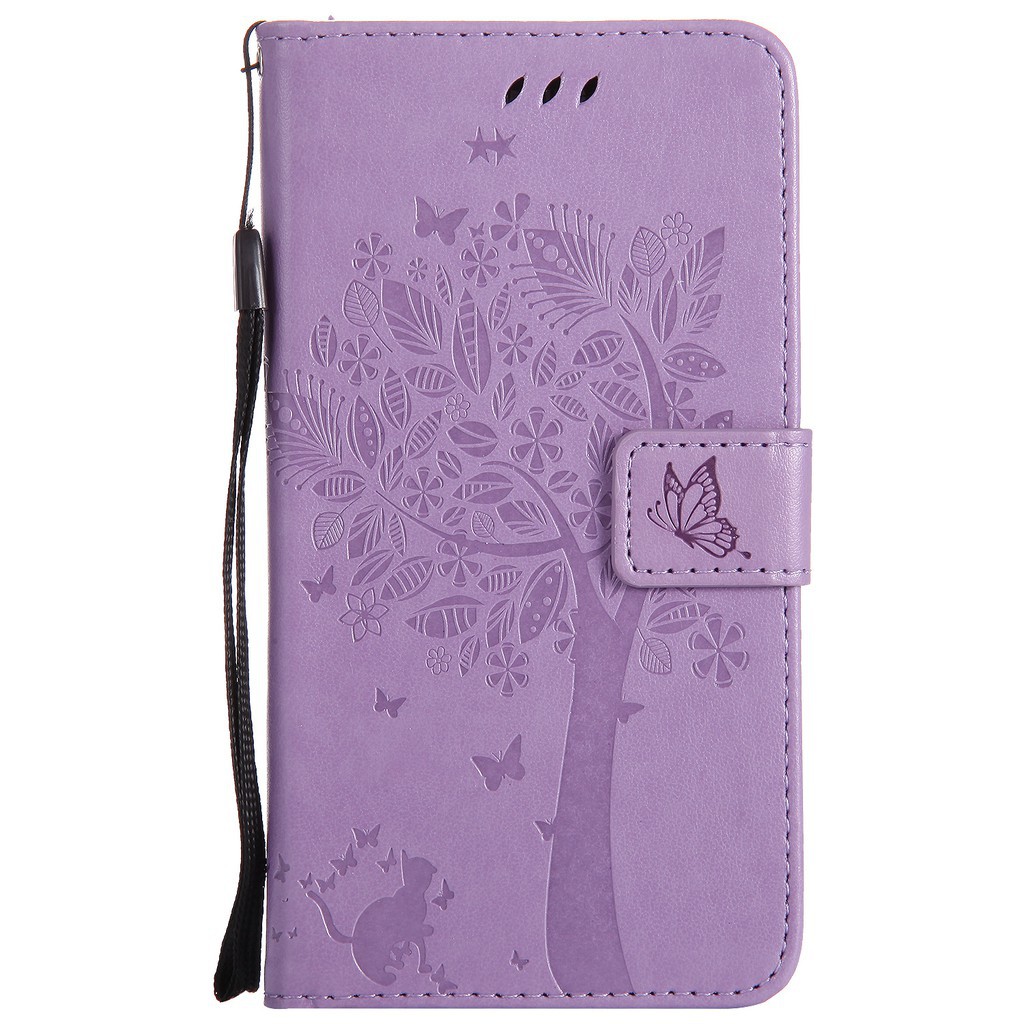 Ốp lưng họa tiết mèo và cây dập nổi dành cho Samsung Galaxy A7 2016 (A710) | BigBuy360 - bigbuy360.vn