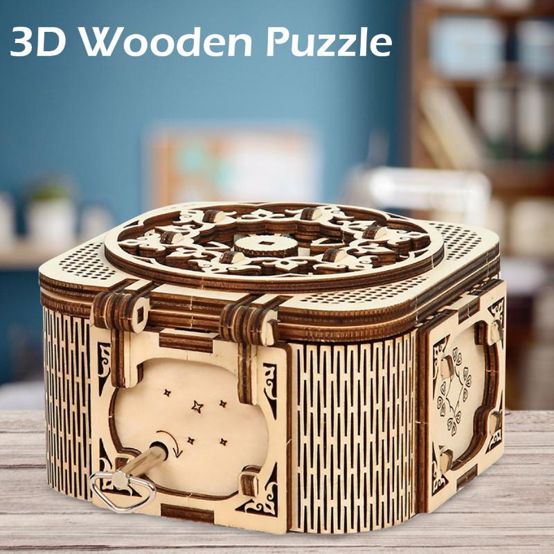 Hộp nhạc gỗ 3D tự lắp ráp cho bé