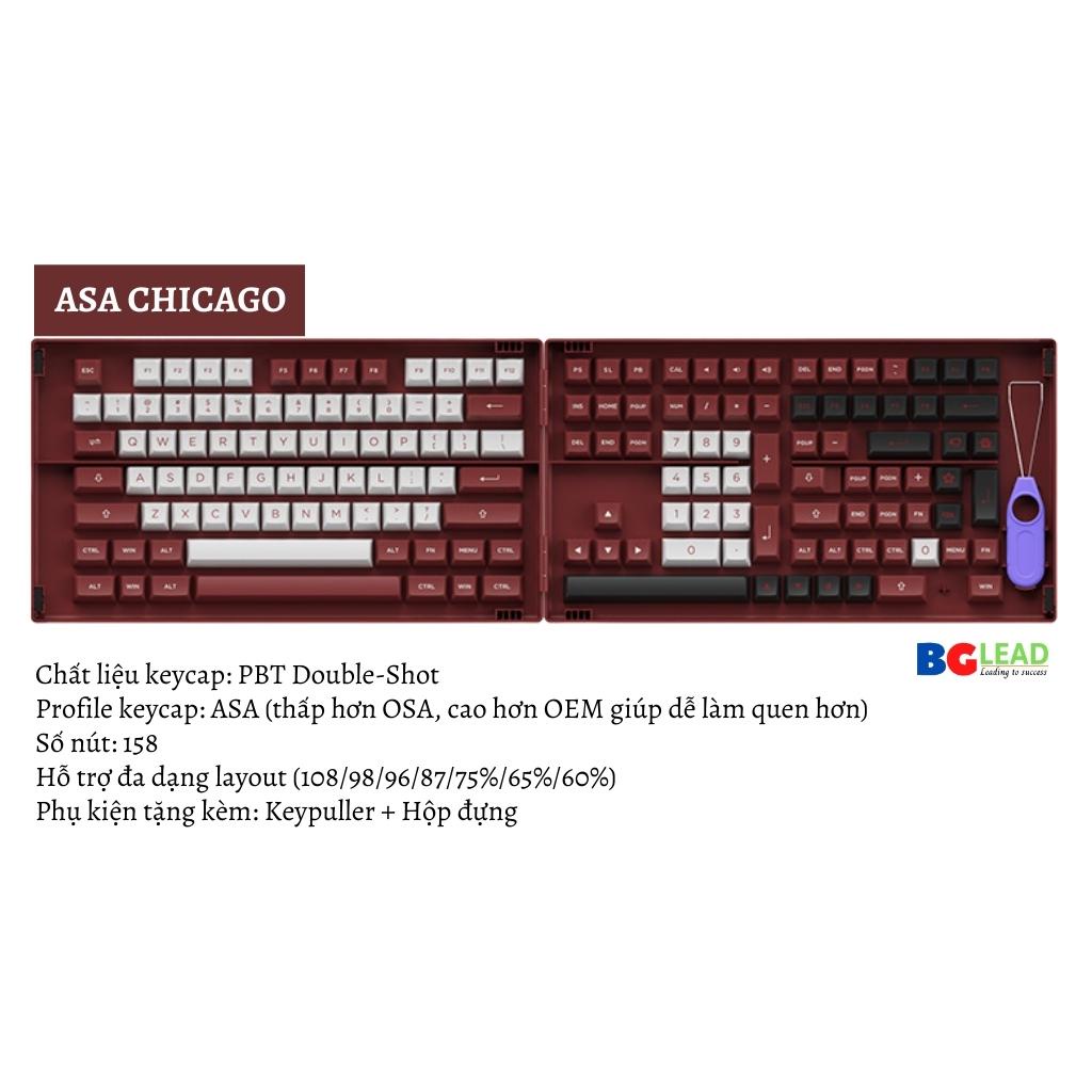 [Chính hãng] Bộ sưu tập keycap cho bàn phím cơ AKKO - ASA Profile 158 nút| 198 nút - Mai Hoàng phân phối