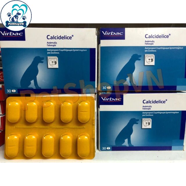1 Viên Canxi Cho Chó Mèo VIRBAC CALCI DELICE - Chính Hãng - Nhập Khẩu Pháp