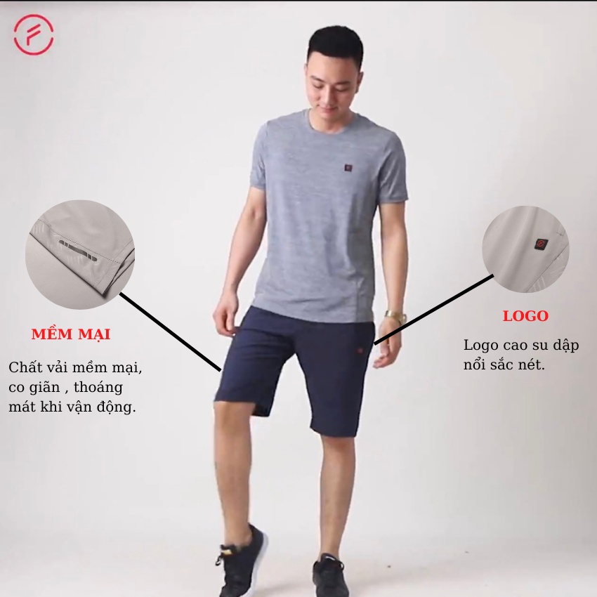 Quần short nam quần ngố nam dáng dài FASVIN dài ngang gối vải gió mềm mát tiện dụng mặc nhà và thể thao T21438