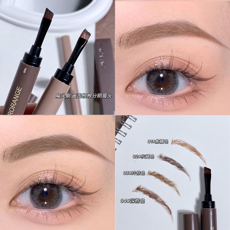 Gel HERORANGE Chải Lông Mày Lâu Trôi Chống Thấm Nước 4 Màu