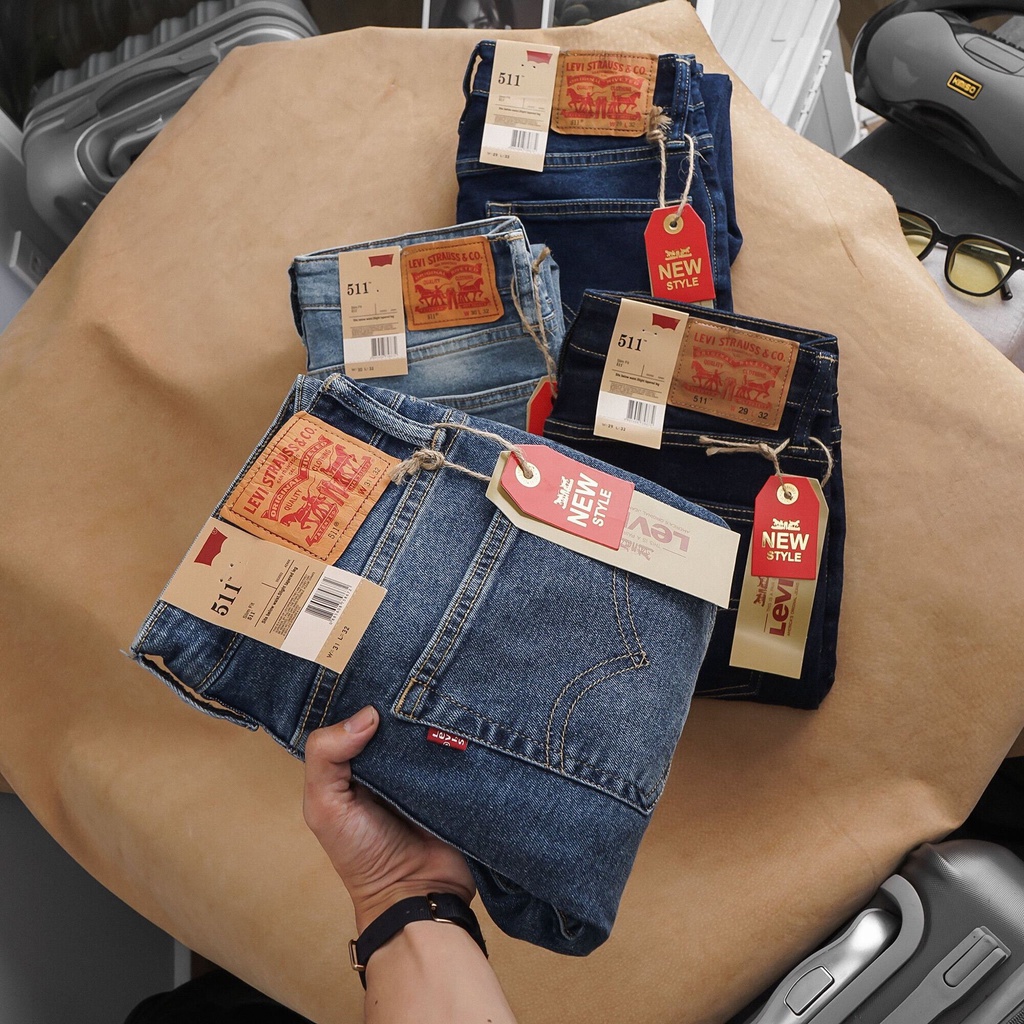 Quần jean nam ống đứng màu xanh nhạt hàng cao cấp xuất xịn