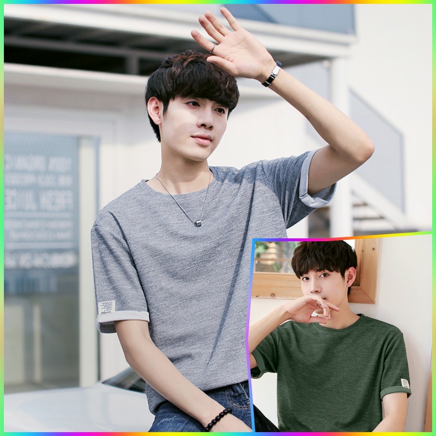 Áo phông nam trơn Hàn Quốc TN01 form vừa