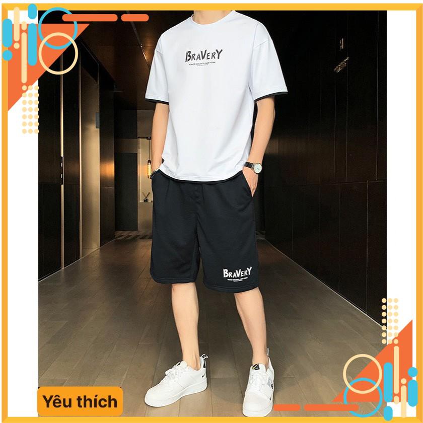 Quần áo hè nam cotton, áo thun cộc tay, áo phông quần đùi thoáng mát, chất liệu cotton thấm hút mồ hôi áo quần trắng đen | BigBuy360 - bigbuy360.vn