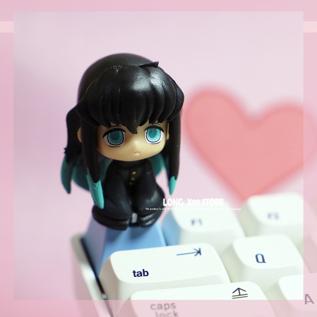 Keycap Lẻ Hoạt Hình Thanh Diệt Qủy Demon Phím Lẻ Bộ 2 Nút Bàn Phím Cơ