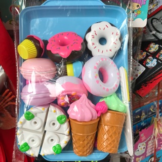 Bộ thái cắt đồ ăn cho bé ( giúp bé học cách thái, cắt, phân biệt được đồ ăn và màu sắc)