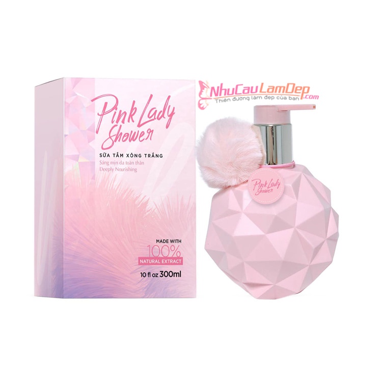 Lọ Sữa Tắm Dưỡng Da Làm Trắng PINKLADY