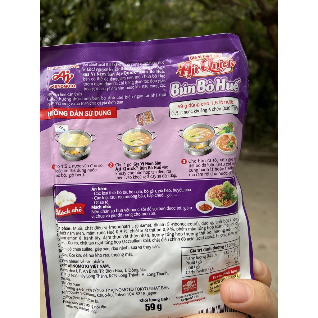 GIA VỊ NÊM SẴN BÚN BÒ HUẾ AJIQUICK 59g