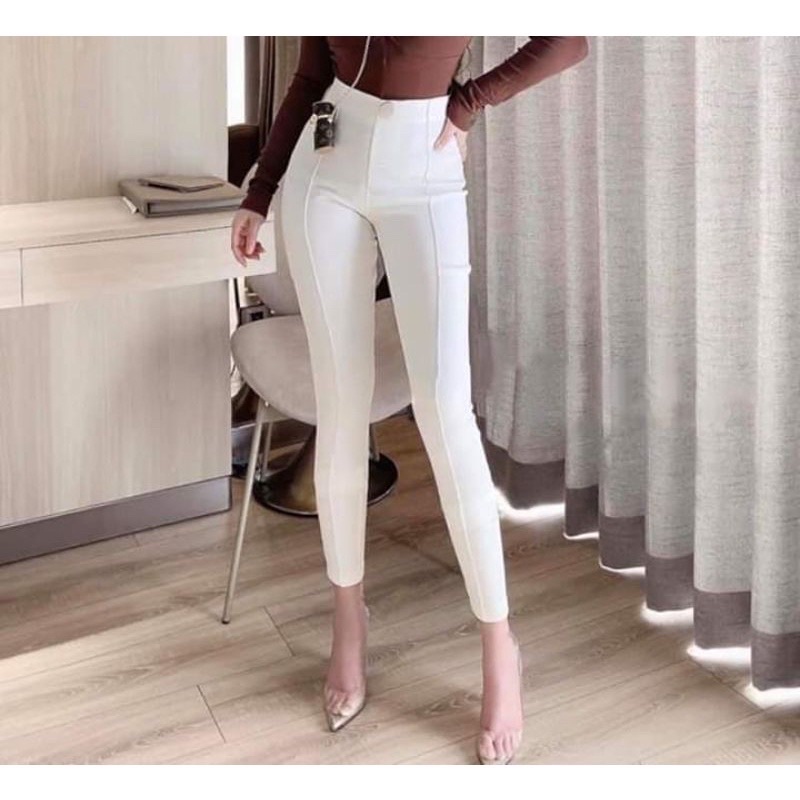 ( Size 38-75kg) Jean giấy CO GIÃN &lt;HÀNG ĐẸP&gt; quần bò giấy cạp cao, chất dày dặn ( Ảnh Thật)