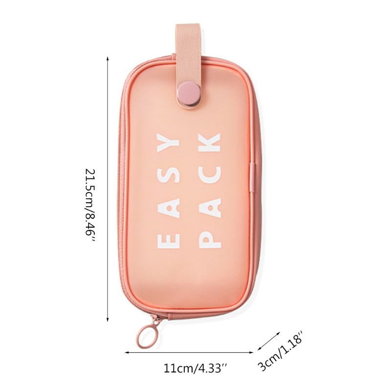 Hộp Đựng Bút Viết Có Khóa Kéo Di Động Tiện Dụng Cho Học Sinh Tiểu Học