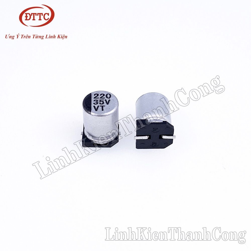 Tụ Nhôm 220uF 35V 8x10.2mm