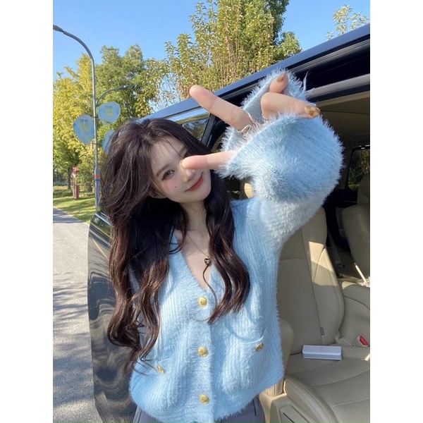 ÁO LEN CADIGAN LÔNG THỎ CÚC ĐỒNG | BigBuy360 - bigbuy360.vn