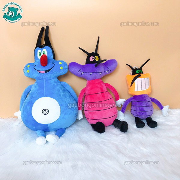 Mèo Bông Oggy Cao Cấp 3 kích thước lớn bé