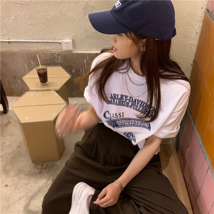 Áo thun NZN tay ngắn dáng rộng thiết kế mới thời trang mùa hè theo phong cách Hàn Quốc thời trang cho nữ