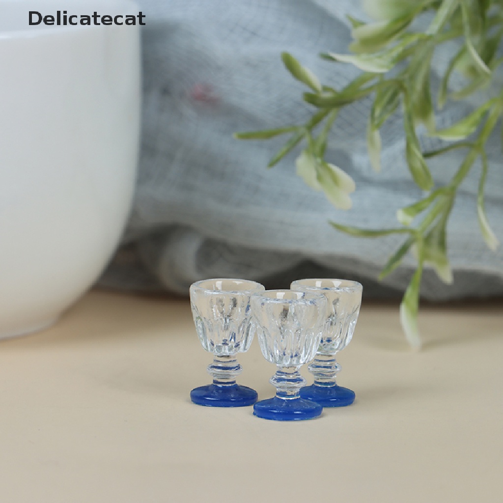 Bộ 4 Ly Bia mini Trong Suốt Trang Trí Nhà Búp Bê