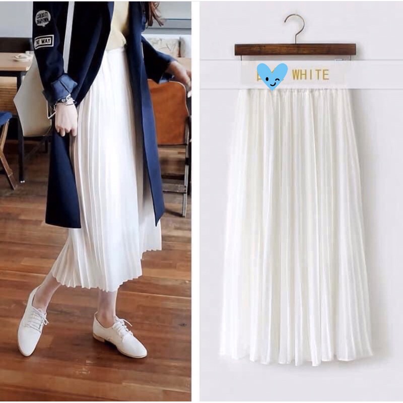 Chân váy midi xếp ly dáng xòe | BigBuy360 - bigbuy360.vn