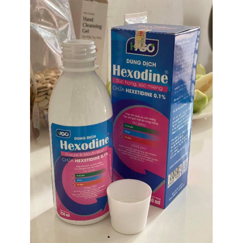 Nước súc miệng HEXODINE 250ml - HAGO chính hãng