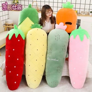 GỐI ÔM HỌA TIẾT QUẢ DỨA ( 70cm - 1m1 )