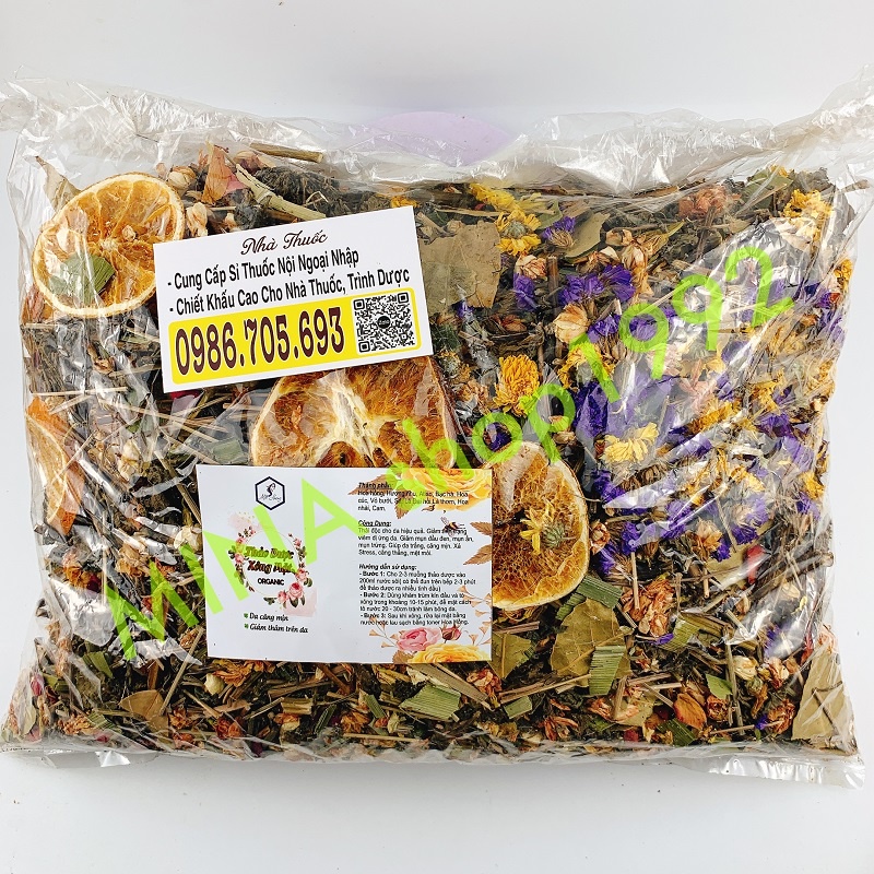 SỈ[0.5KG – 1KG] - XÔNG MẶT THẢO DƯỢC ORGANIC - MỘC HƯƠNG