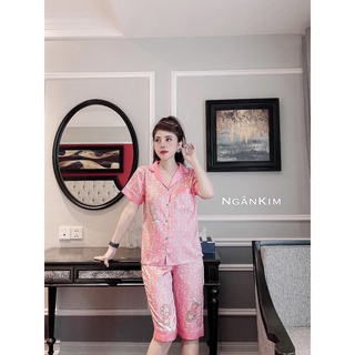 [Mã FATHANG5 giảm 10K đơn 50K] Bộ lụa cao cấp áo cộc quần ngố
