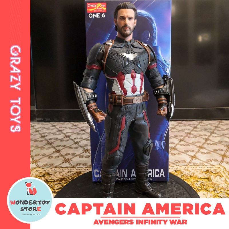 Mô hình Captain America Avengers Infinity War Crazy Toys 30cm Marvel