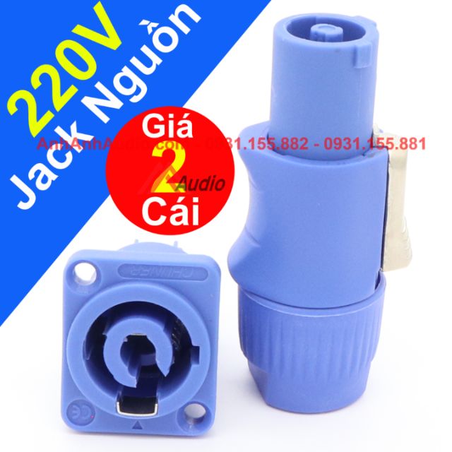 JACK NGUỒN 220V , 1 BỘ JACK NGUỒN