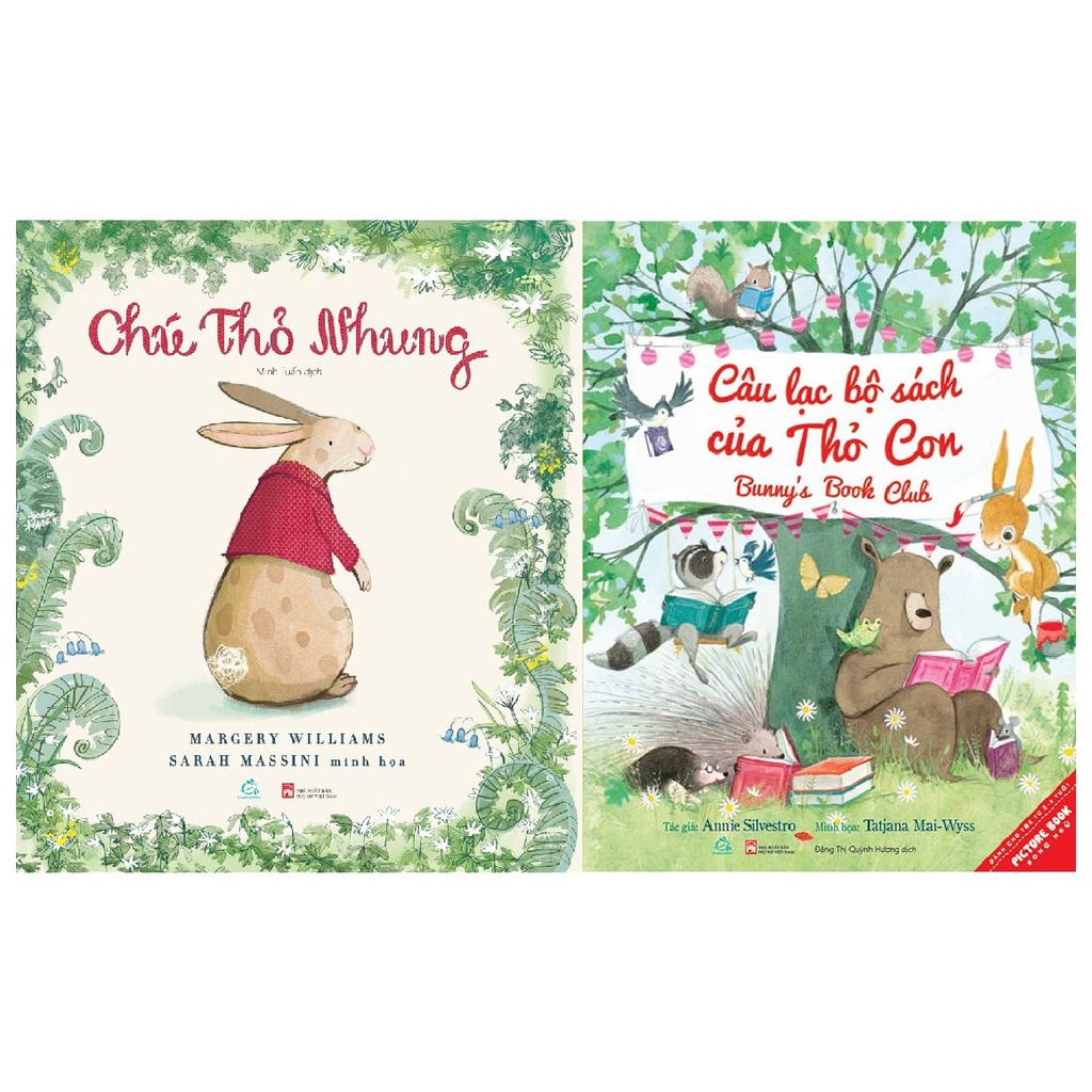 Sách Combo Chú thỏ nhung + Câu Lạc Bộ Sách Của Thỏ Con - Bunny’S Book Club