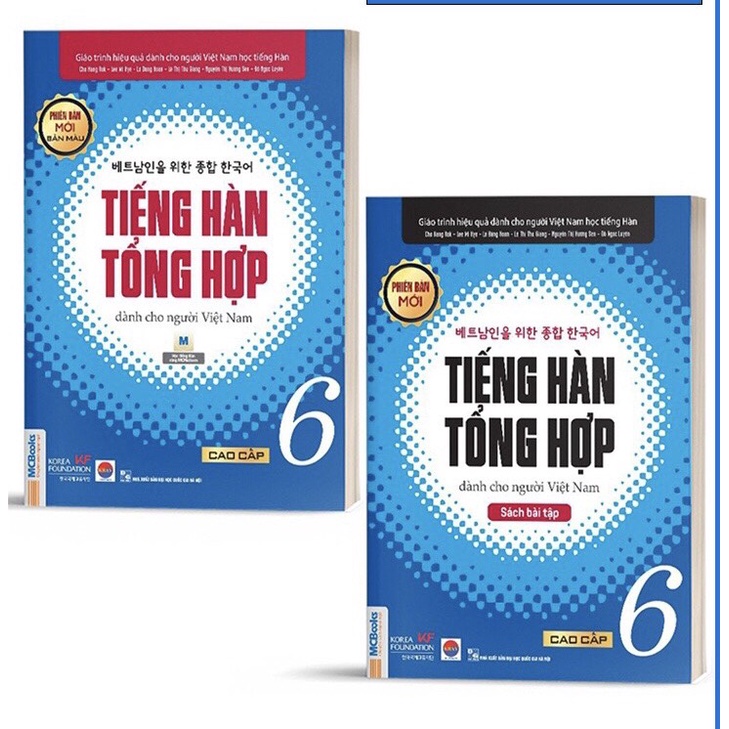 Sách - Combo Tiếng Hàn Tổng Hợp Dành Cho Người Việt Nam Trình Độ Cao Cấp 6 (Giáo trình + SBT)