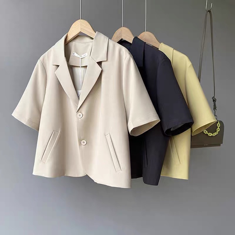 Áo vest tay lửng bigsize _ Áo blazer croptop phong cách trẻ trung năng động AV12