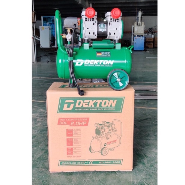 Nén Khí Không Dầu Dekton DK-AC3930 2HP/1500W/ Bình 30L - Lưu Lượng 200L/Phút