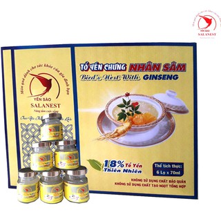 Hộp quà tặng - túi - nước yến chưng nhân sâm cao cấp 18% yến tươi - ảnh sản phẩm 1