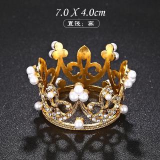 Trang trí vương miện size nhỏ vàng