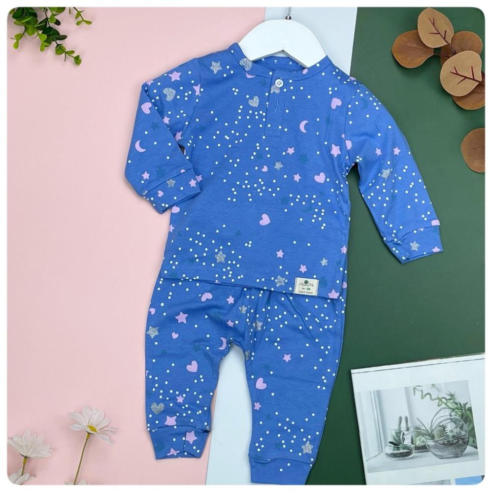 Bộ sơ sinh cotton  Bé trai  Litibaby, size 6M - 36M, dành cho bạn từ 5kg đến 14kg,