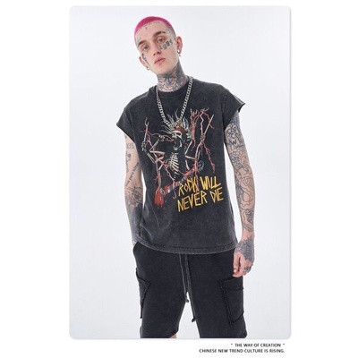 Áo Thun Ba Lỗ Tanktop Rock Never Die Form Rộng Unisex RHODI