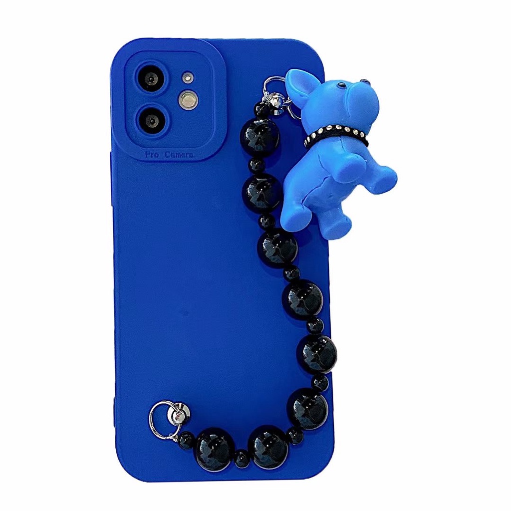 Ốp điện thoại TPU mềm hình chú chó hoàng gia có dây đeo cho IPHONE X XS XR XS MAX 7PLUS 8PLUS 11 11 PRO 11 PRO MAX 12 13 PRO 12 PRO MAX