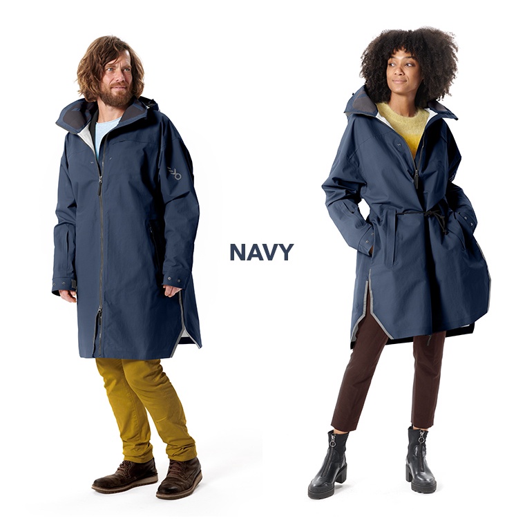 Khoác dáng dài Koppencap Poncho Tokyo Parka, mẫu unisex phù hợp cho cả nam và nữ. Dáng dài, xẻ tà 2 bên, Mã 003