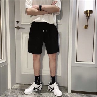 Quần short kaki túi hộp cá tính đen trơn