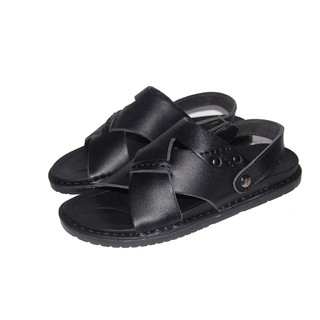 Sandal nam da bò thật. bảo hành 12 tháng. ms: sd26