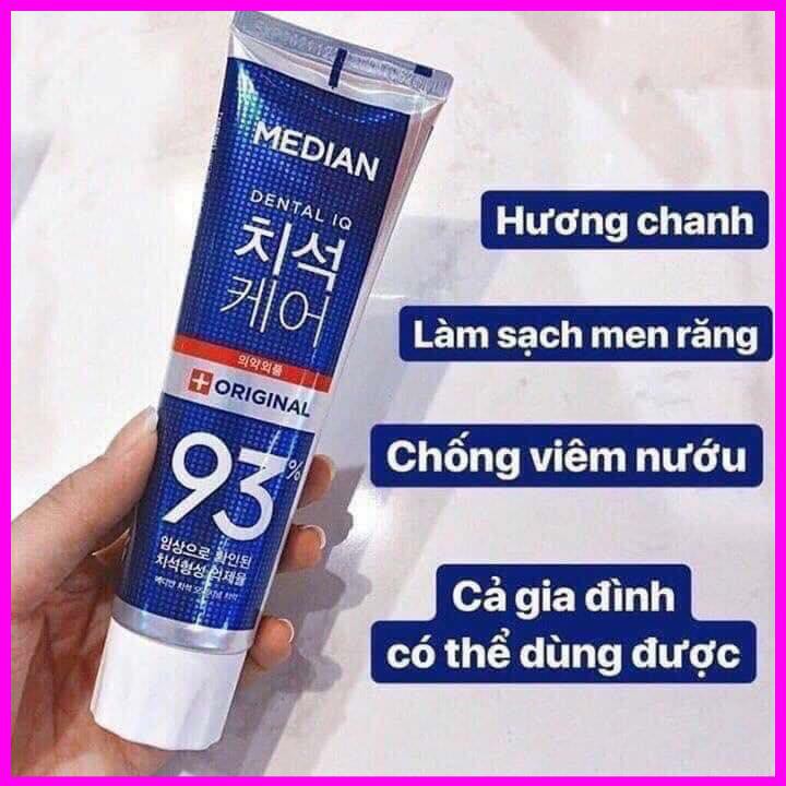 Kem đánh răng MEDIAN 93% Hàn Quốc đủ 4 màu