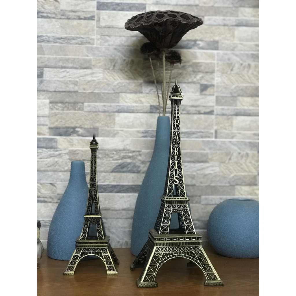 Tháp Eiffel Hợp Kim Mạ Đồng Trang Trí Decor