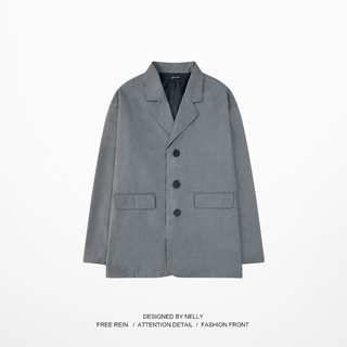 [NY0263] Áo blazer nam nữ form rộng basic áo vest (NELLY)