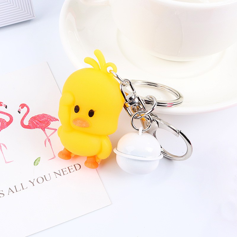 Móc chìa khóa hình chú vịt đáng yêu