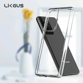 Ốp lưng cứng Trong suốt LIKGUS Crystal Clear cho SAMSUNG S23 Plus / S24 Ultra / S22 + / S21 / S20  , Viền dẻo chống sốc