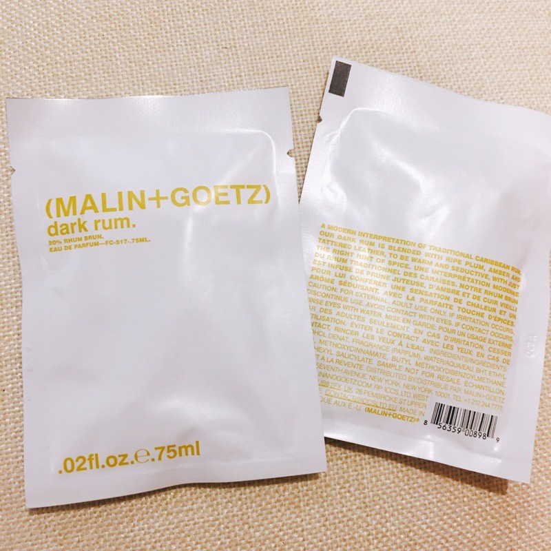nước hoa Malin+Goetz Dark Rum [0.75ml]