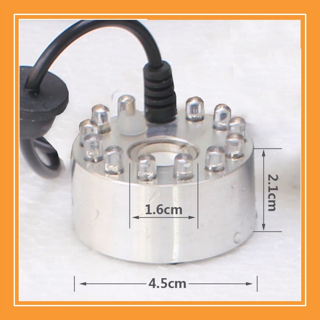 Máy tạo khói thác nước phong thủy , hồ bán nguyệt đèn led nháy 7 màu , đủ bộ cả nguồn | BigBuy360 - bigbuy360.vn