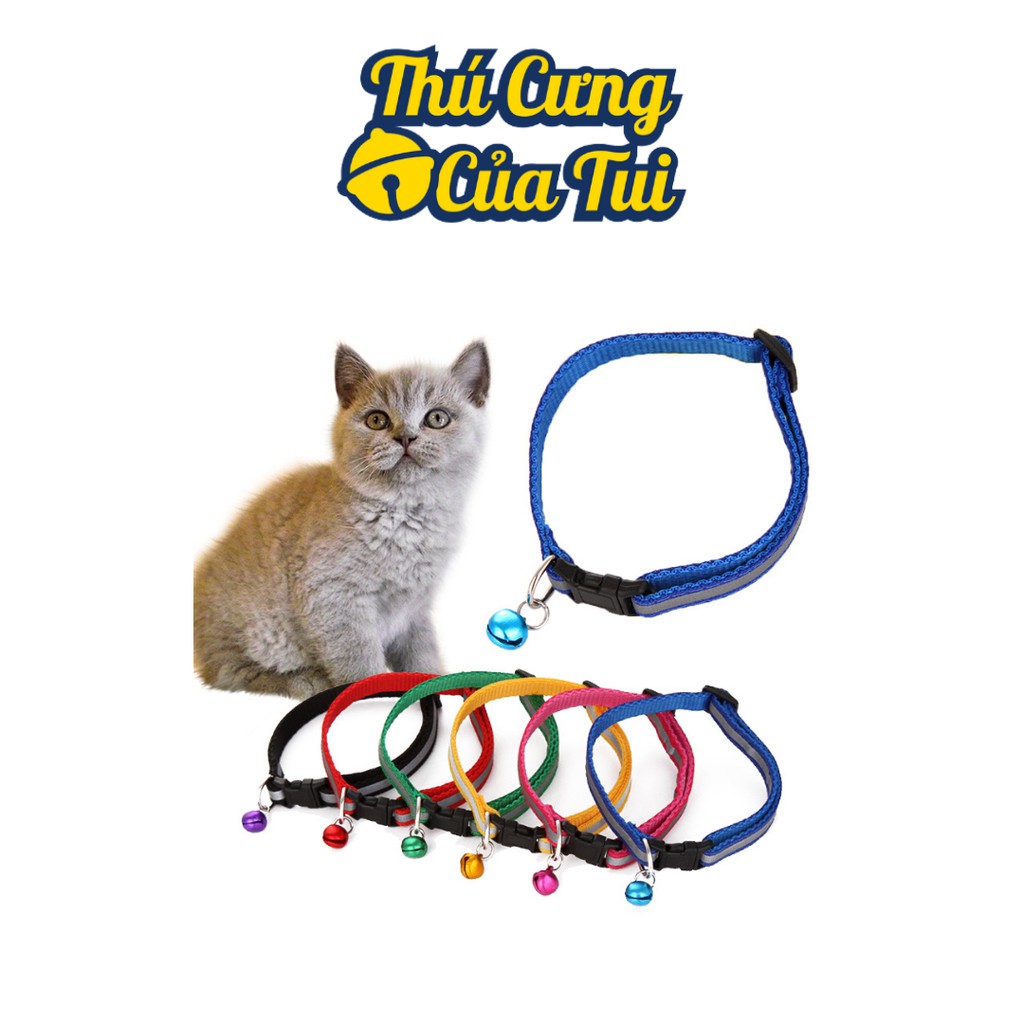 Vòng Cổ Dạ Quang Cho Chó Mèo Dưới 5kg - Thú Cưng Của Tui