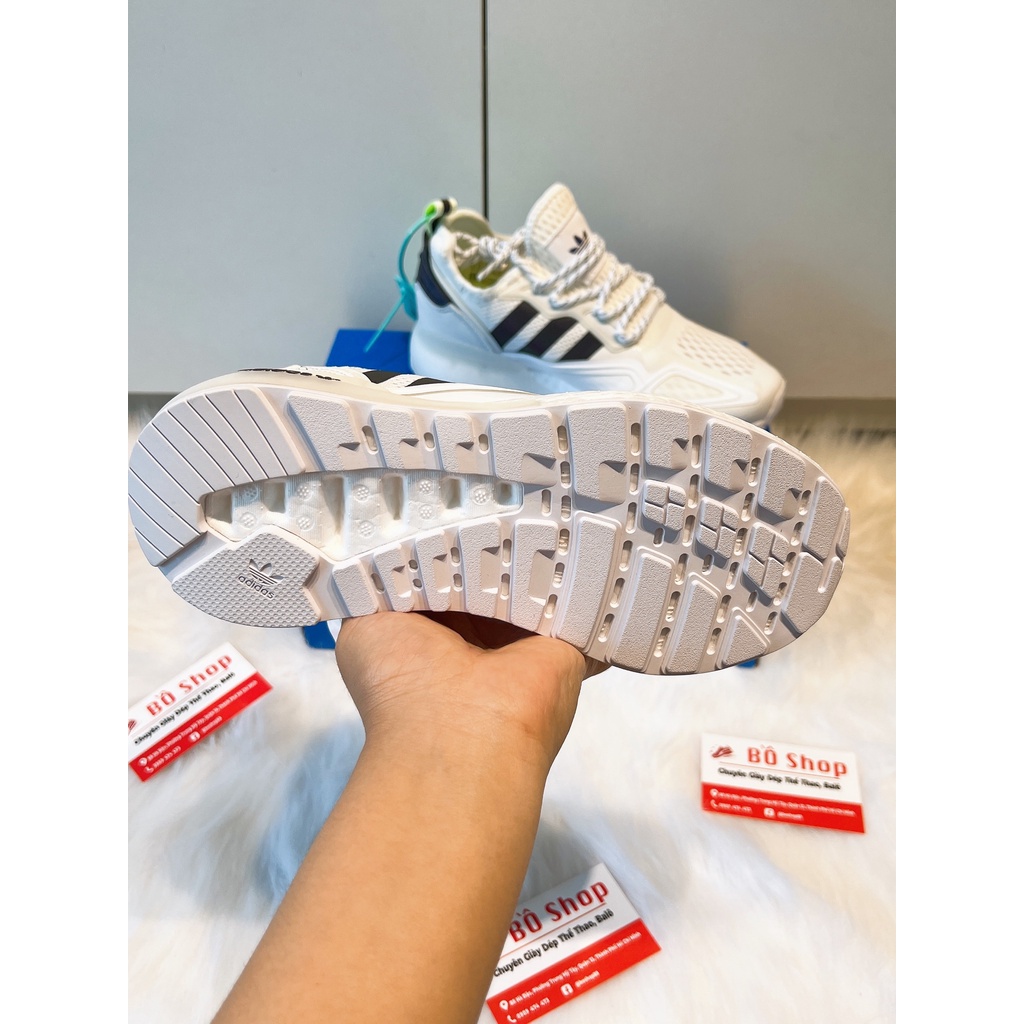 GIÀY THỂ THAO NAM NỮ ADIDAS ZX 2K BOOST CREAM BLACK & WHITE