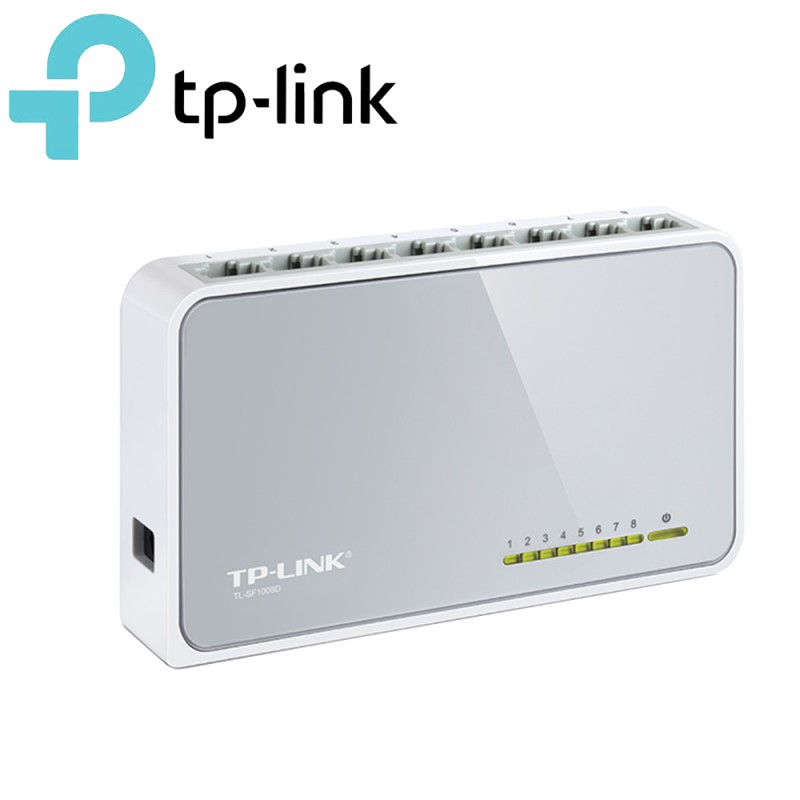 TP-Link 8 cổng 10/100 Mbps Bộ chia tín hiệu Kiểm soát lưu lượng -TL-SF1008D - Hàng Chính Hãng