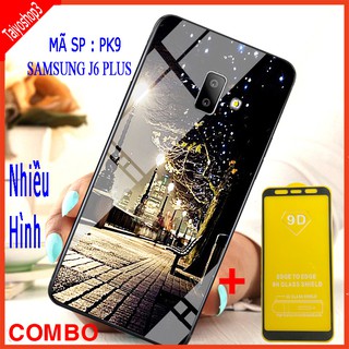 COMBO ỐP LƯNG SAMSUSNG J6 PLUS (ốp kính 3D sang trọng + tặng kèm cường lực full màn hình)